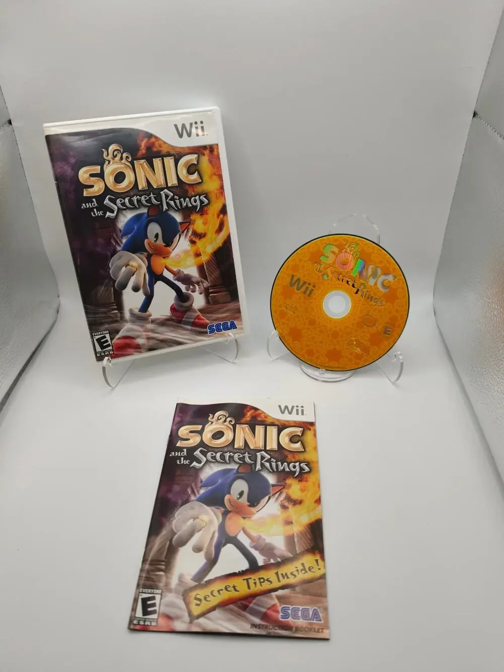 Sonic and the Secret Rings Wii CIB Complete w/ Manual